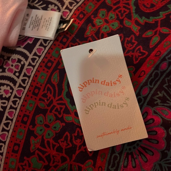 NWT Pacsun Dippin Daisy's Pink Pearl Swim Top (L) - Picture 7 of 9